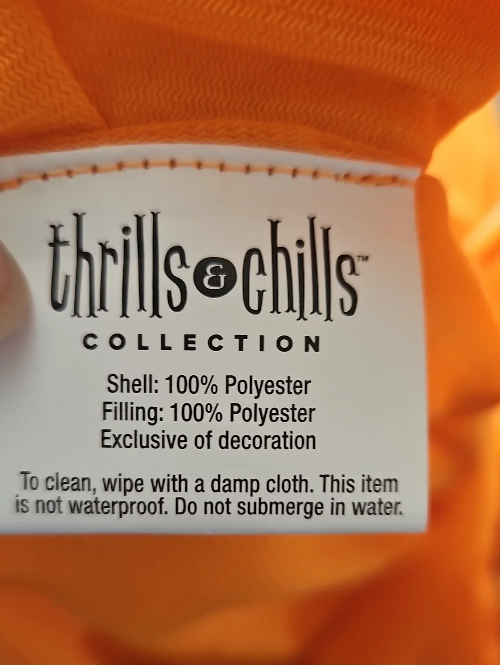 NWOT Thrills & Chills Pumpkin Dog Costume XXL